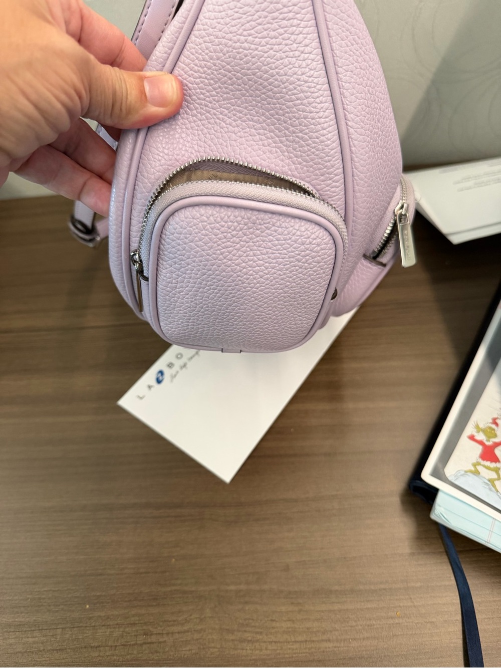 Michael Kors Light Lilac Pebbled Leather Crossbody Shoulder Bag - Picture 4 of 4